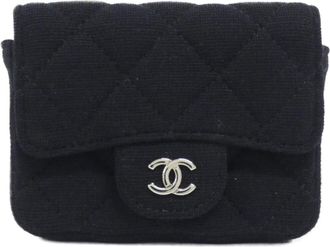 Chanel Black Canvas Fanny Pack (Pre-Owned)