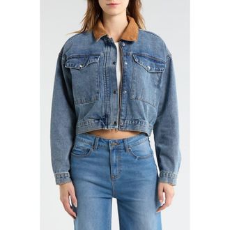 Vigoss Denim Barn Jacket in Medium Wash at Nordstrom Rack, Size X-Large