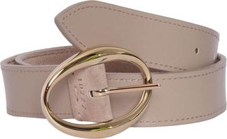 Orciani Belts, female, Beige, Size: 85 CM Soft Double Leather Belt