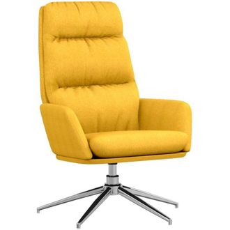 vidaXL Sillón de relax de tela amarillo mostaza Vidaxl
