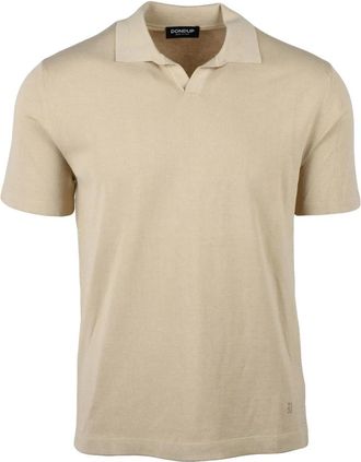 Dondup Polo Shirts, male, Beige, Size: L Polo in Maglia