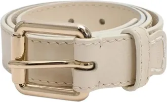 Chlo&eacute; Pre-owned Belts, female, White, Size: ONE SIZE Pre-owned Buckle Belt
