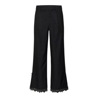 Kaffe Sakura Wijde Broek - Dames - Broeken - Grijs - Maat: M Leer
