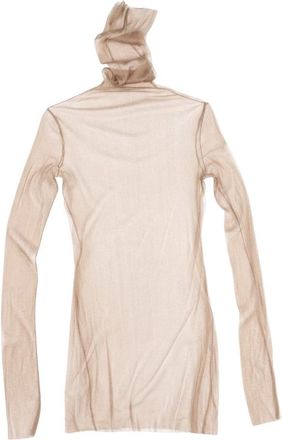 Cortana Cisne de tul - Dames - Longsleeves - Beige - M - Nylon - Tops