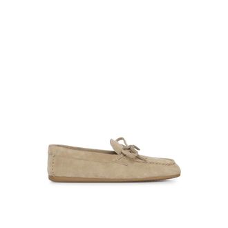 Miu Miu Suede Deck Loafers - female - Miu Miu - Loafers - Brown - 5 1/2 UK - Shoes