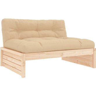 vidaXL Sof&aacute; Central Madera Maciza De Pino 120x80 Cm Vidaxl