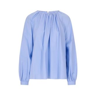 Marni Blouses, female, Blue, Size: M Poplin Blouse