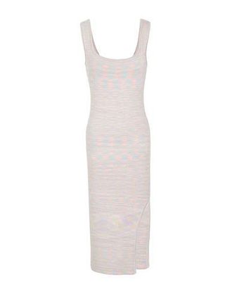 8 by YOOX SLEEVELESS KNIT MIDI DRESS W/ SIDE SPLIT