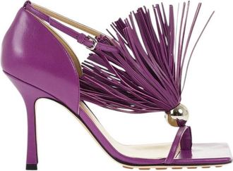 Bottega Veneta Purple Embellished Heels