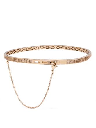 Eddie Borgo pav&eacute; safety chain necklace - Oro