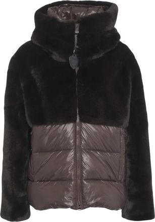 Blauer Down Jacket - Dames - Gewatteerde jassen - Bruin - XS - Leer - Jassen