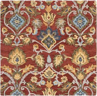 Safavieh Alfombra Lana Rosso/Multicolore 122 X 122 cm