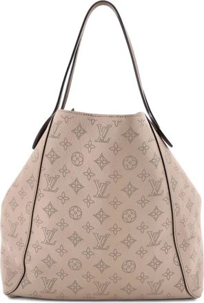 Louis Vuitton Hina Handbag Mahina Leather MM shoulder bag - Beige