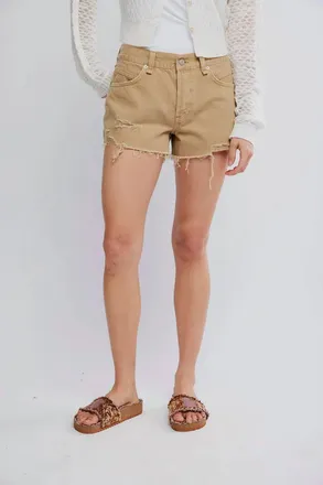 Free People Now Or Never Short In Oat Latte