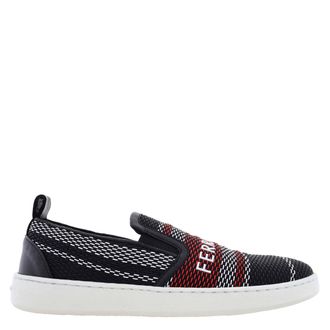 Ferragamo Ferragamo Logo Knit Slip-On Sneakers, Size 7