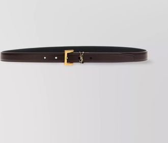 Saint Laurent leather thin belt