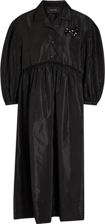 Simone Rocha Simone Rocha Signature Embellished Shell Midi Dress - Black - 12 (UK12 / M)