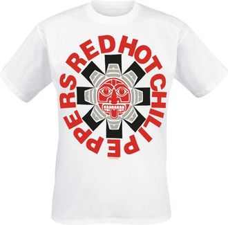 Red Hot Chili Peppers Aztec Mens Large T-Shirt - White