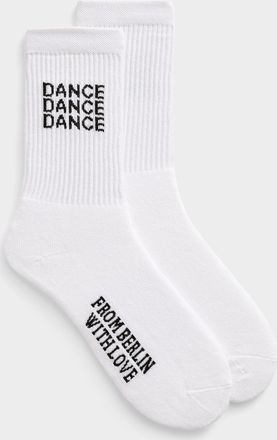 Vertere Berlin Mens Dance Dance Dance ribbed socks