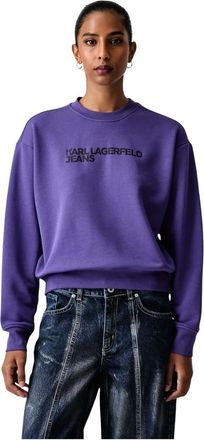 Karl Lagerfeld Sudadera con logo - Sweatshirts & Hoodies - Mujer - P&uacute;rpura - XS