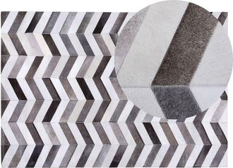 Beliani Rug AKSAZ Multicolour 140 x 200 cm Leather