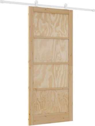 vidaXL Juego De Puertas Correderas Orkdal Natural Y Blanco 93 X 211 Cm Vidaxl