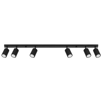 Sollux Lighting L&aacute;mpara de techo negro aluminio alt. 117 cm