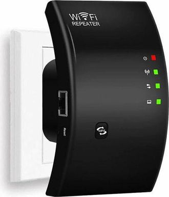 OEM Repetidor Wifi, Potente Amplificador Wifi, Extensor Wifi N300, Amplificador De Se&ntilde;al Wifi, 1 Puerto Ethernet, Cubre Hasta 200 M&sup2;, F&aacute;cil De Instalar, C