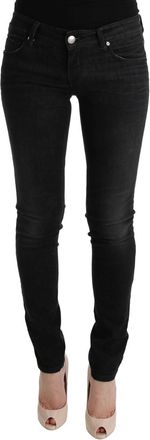 Acht Womens Skinny Jeans - Black Cotton - Size 26 (Waist)