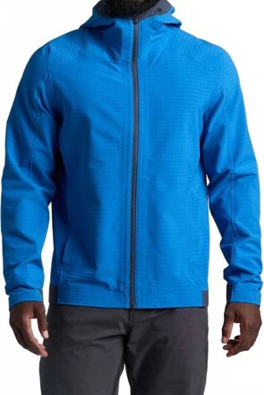 K&uuml;hl Skramblr Softshell Grid Fleece Hoodie In Sky Blue