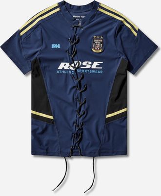 Martine Rose Lace Up Football Top Blue / Navy