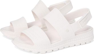 Skechers Foamies Arch Fit Footsteps Sunny Days Sandals for Women, White, 5