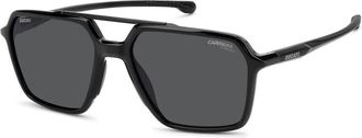 Carrera Carduc 042 Double Bridge Square Zonnebril - Heren - Zonnebrillen - Zwart - 55 MM - Accessoires