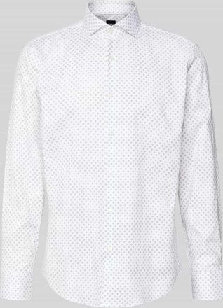 HUGO BOSS Regular Fit Businesshemd aus Baumwolle mit Kentkragen Modell JOE in Weiss, Gr&ouml;&szlig;e 39