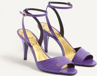 Valentino Garavani Sandalo Ladycrush In Capretto 85Mm Donna ELECTRIC VIOLET 36.5