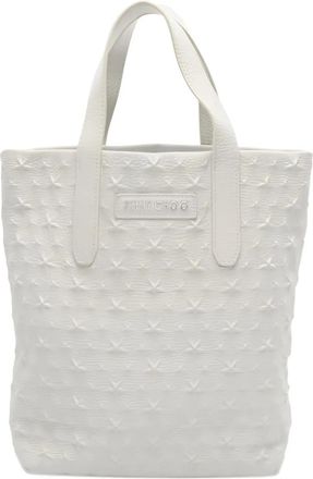 Jimmy Choo London Borsa tote Sofia goffrata anni 2000 - Bianco