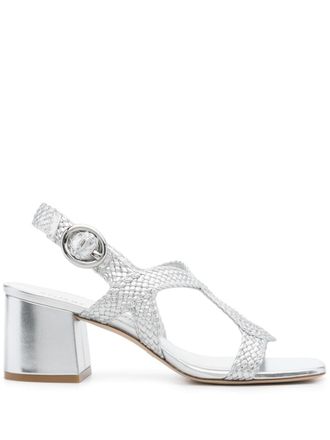 Stuart Weitzman Wovette 60mm sandals - Silver