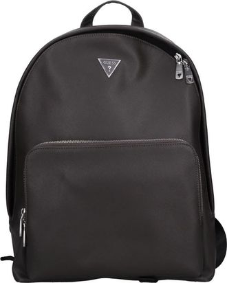 Guess Milano Rugzak van Kunstleer - Heren - Rugzakken - Grijs - ONE Size - Leer - Tassen