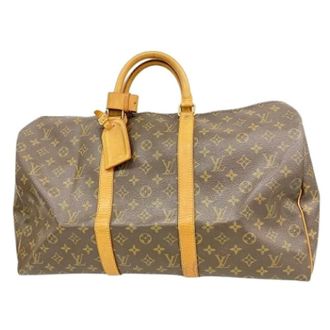 Louis Vuitton Vintage, unisex, Bruin, ONE Size, Pre-owned Boston Bag