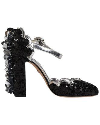 Dolce & Gabbana Leather-Trim Pump