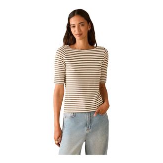 Pennyblack T-Shirts, female, Multicolor, Size: XL Boat-neck T-Shirt