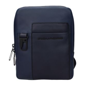Piquadro Herrens Blaue Leder-Umh&auml;ngetaschen