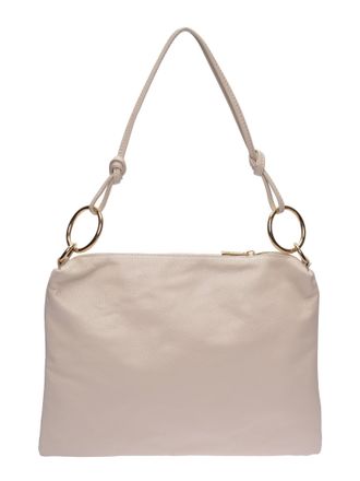Luisa Vannini Beige Rundleer Tas