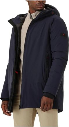 Peuterey Heren, Jassen, Blauw, Maat: L Wol