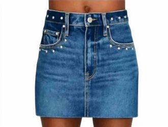 Pistola Denim Skye High Rise Denim Mini Skirt In Blue