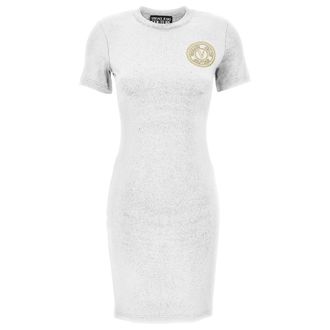 Versace Jeans Couture Jurken - Dames - Casual kleedjes - Wit - 2XS - Kleedjes