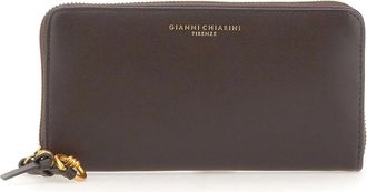 Gianni Chiarini Accessoires, Dames, Bruin, ONE Size, Leer, PF 5042 Portemonnee