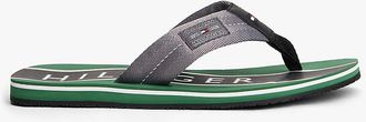 Tommy Hilfiger Mens Logo Patch Flip-Flop - Grey - US 7 / EU 39.5