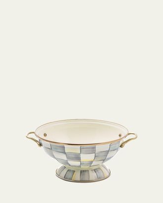 MacKenzie-Childs Sterling Check Enamel Almost Everything Bowl