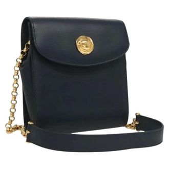 Chlo&eacute; Pre-owned Cross Body Bags, female, Blue, Size: ONE SIZE Pre-owned Leather Shoulder Bag